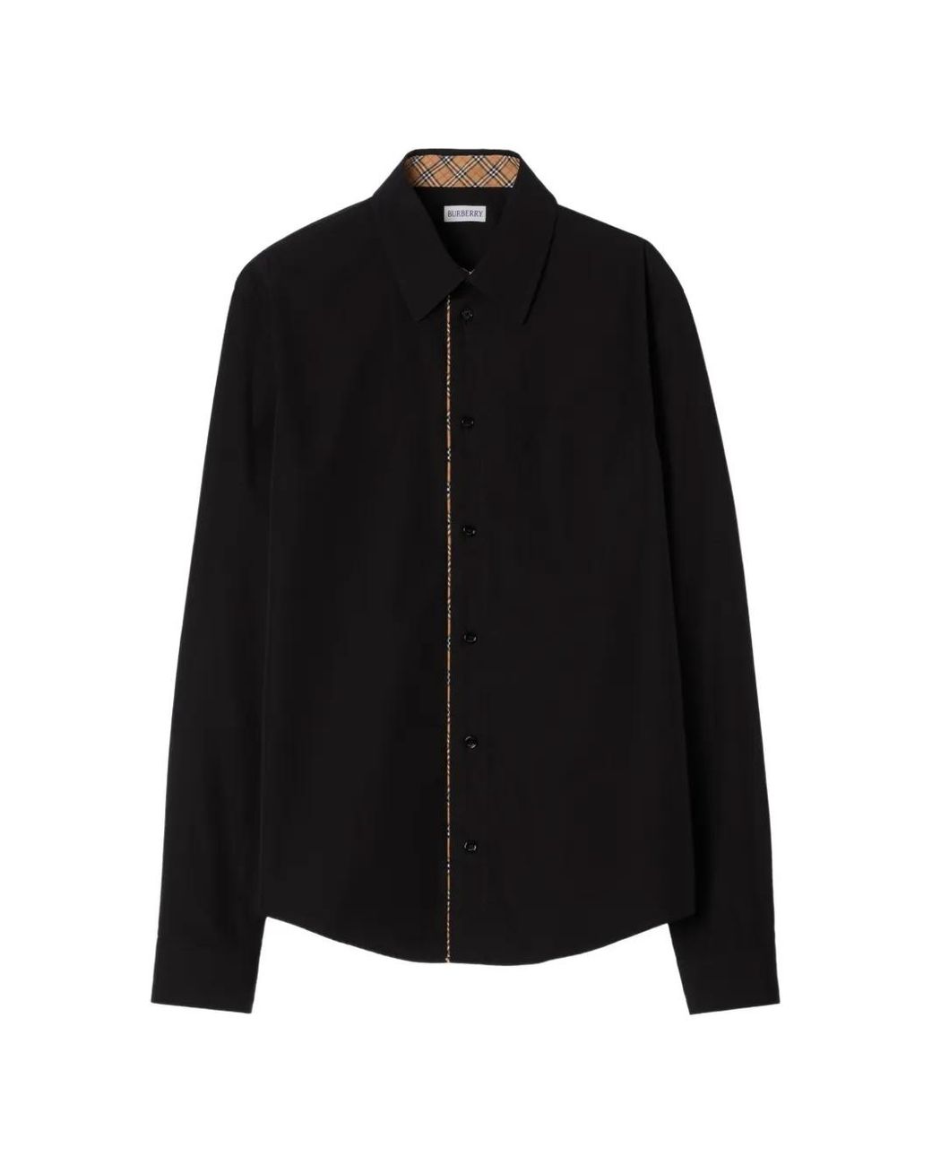 Camicia di Burberry in Black da Uomo