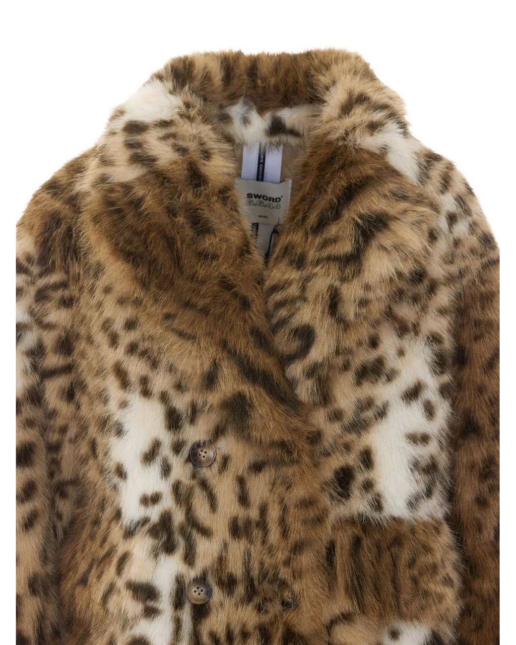 S.W.O.R.D Natural Leopard-Print Coat