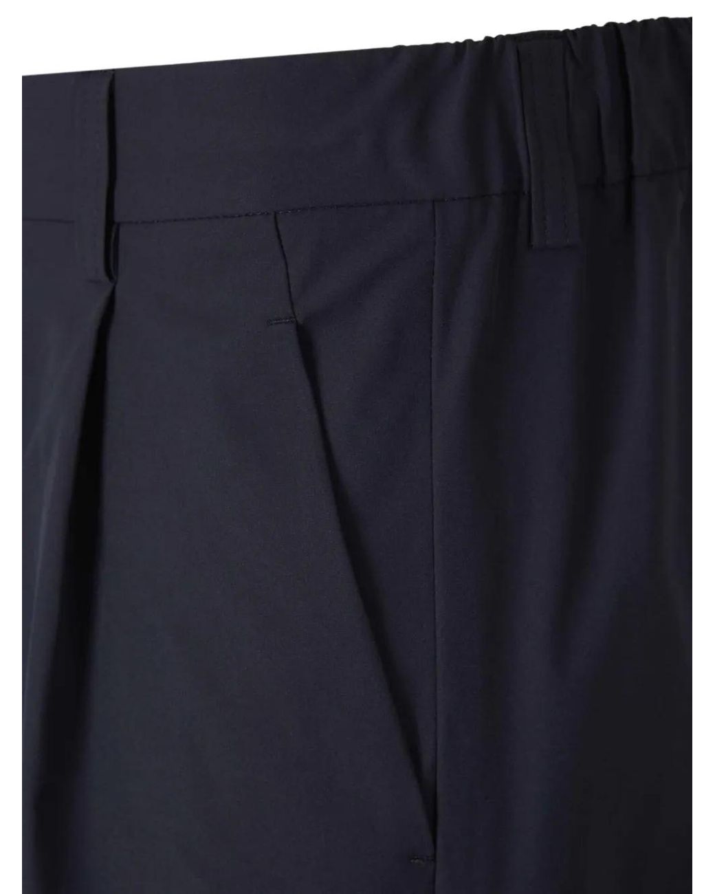 Herno Geplooide Shorts in het Blue voor heren