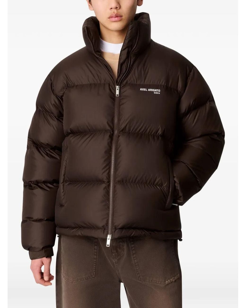 Axel Arigato Brown Observer Puffer Jacket for men