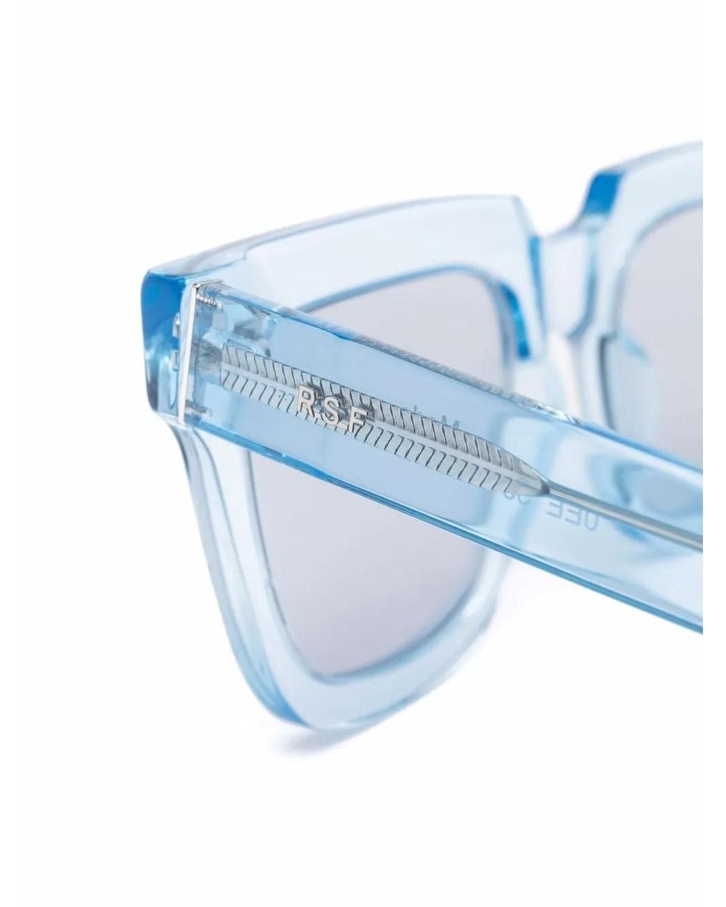 Retrosuperfuture Blue Transparent-Effect Oversize-Frame Sunglasses for men