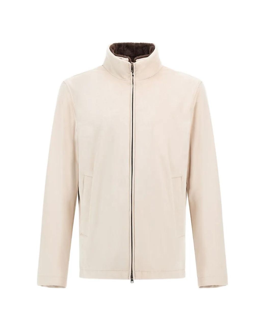 Chaqueta Bómber Resort Herno de hombre de color White