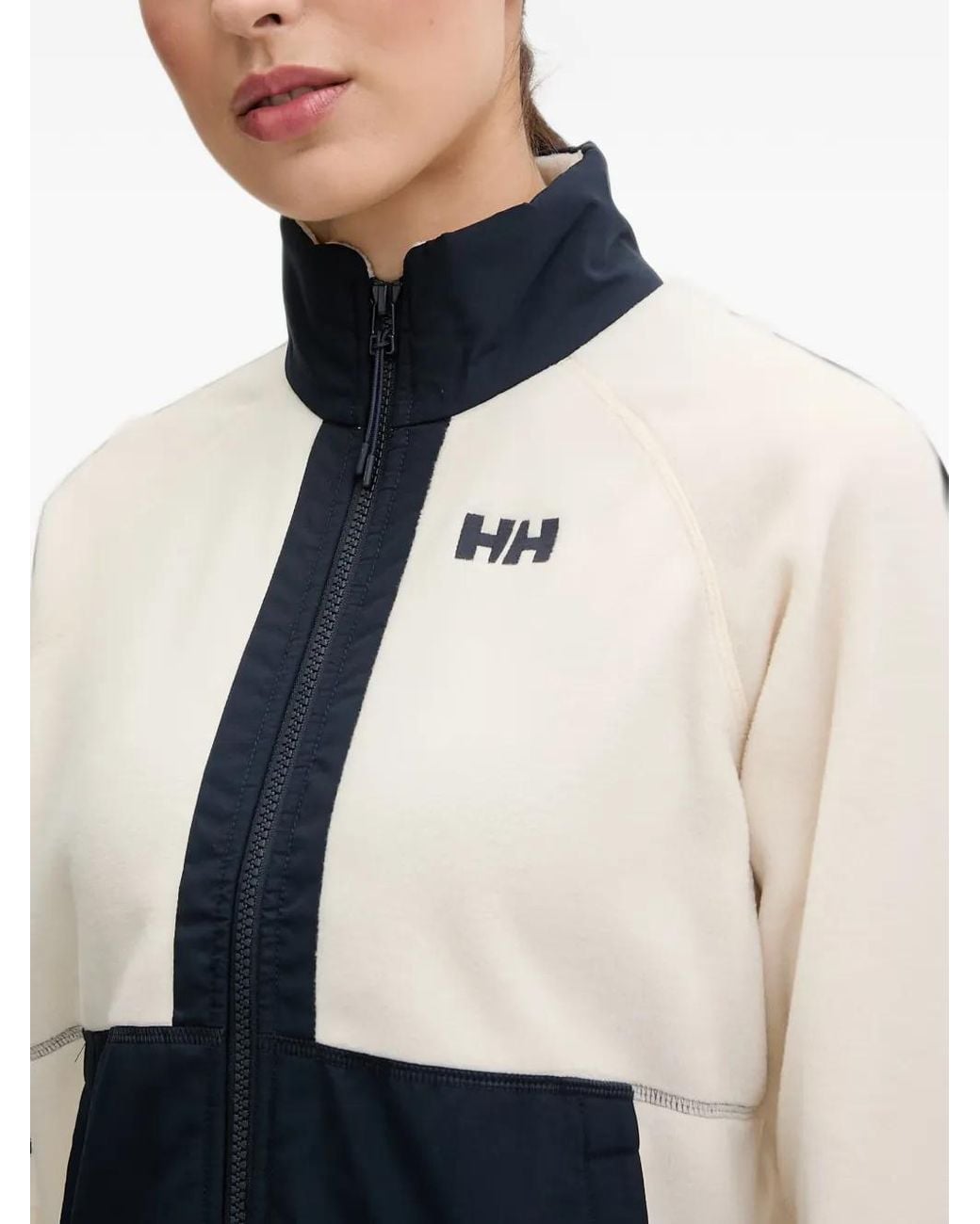 Helly Hansen White Rig Panelled Fleece Sweatshirt