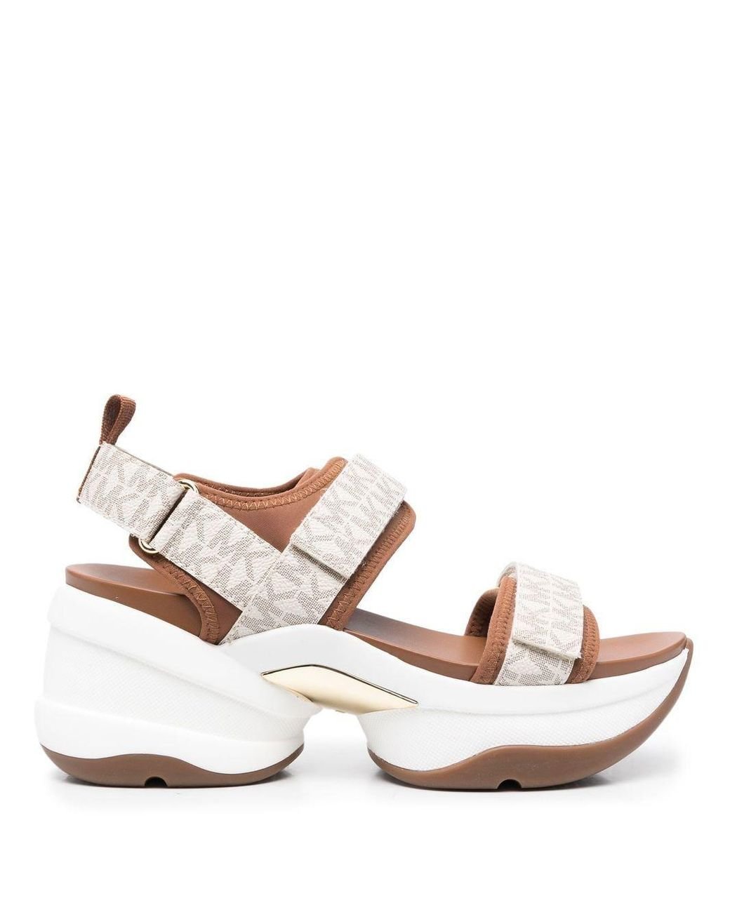 【MICHAEL KORS】OLYMPIA SANDAL 6M/23cm Michael Kors Women's Olympia Logo Sporty Sandals - Macy's