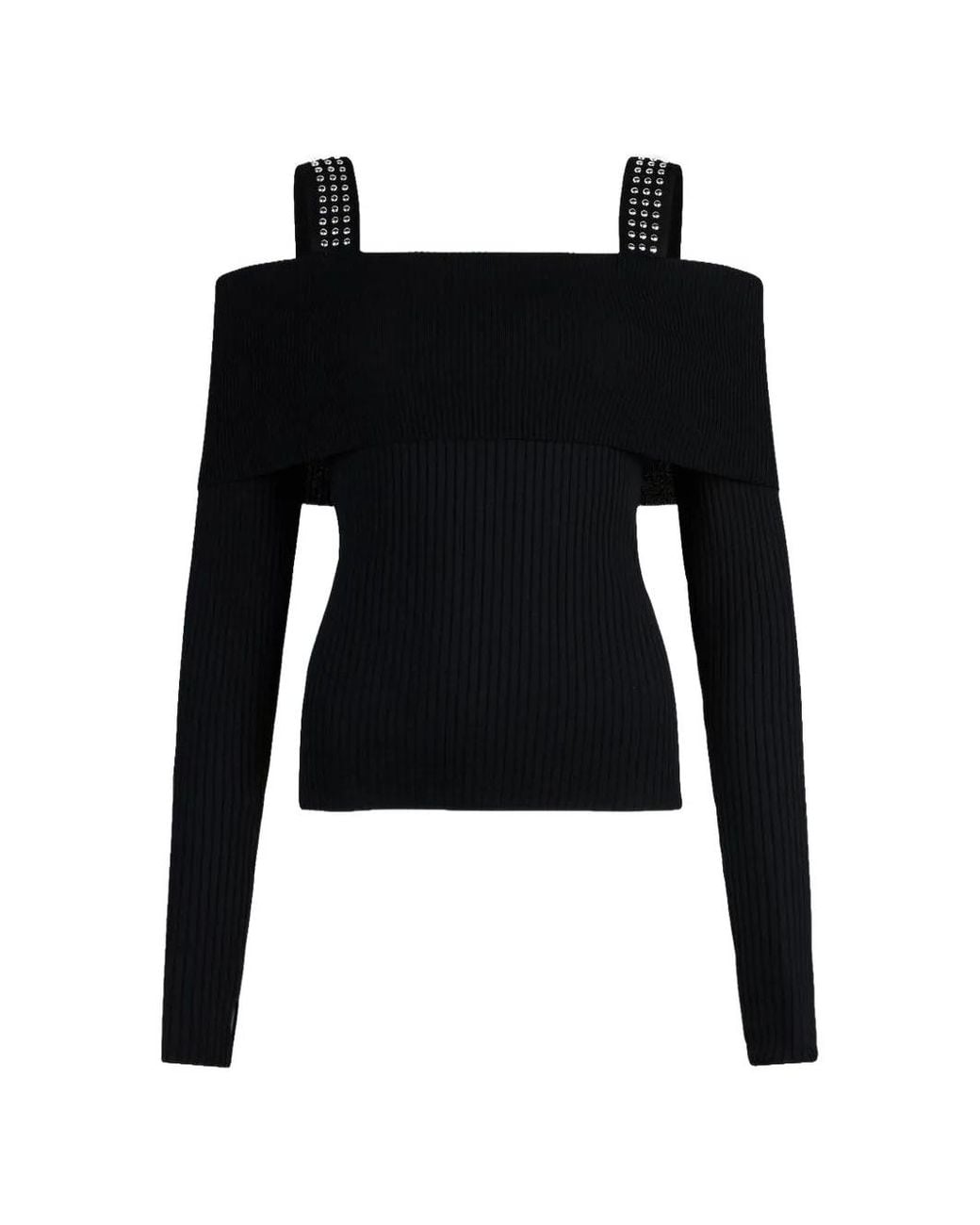 Liu Jo Black Sweater With Thumbhole Sleeves