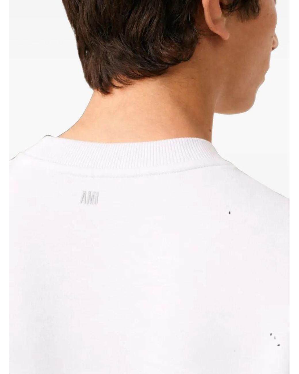 AMI White Ami De Coeur Sweatshirt for men