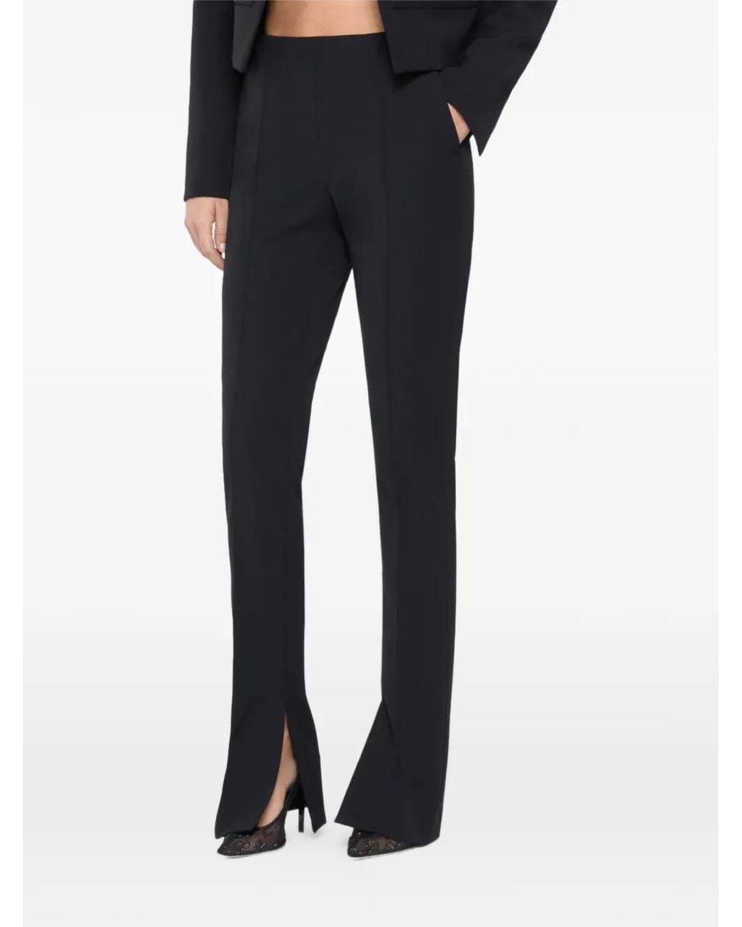 Genny Black Split Trousers