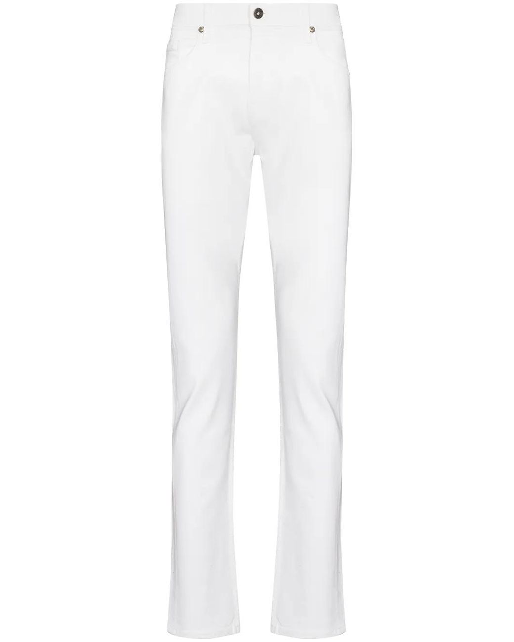 PAIGE White Federal Slim-Cut Jeans for men