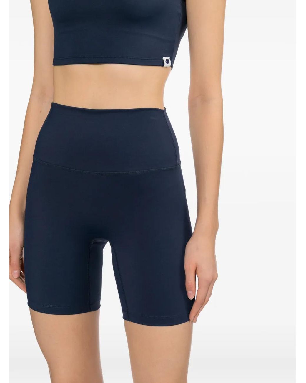 AAPE BY A BATHING AP Blue Logo-Patched Shorts