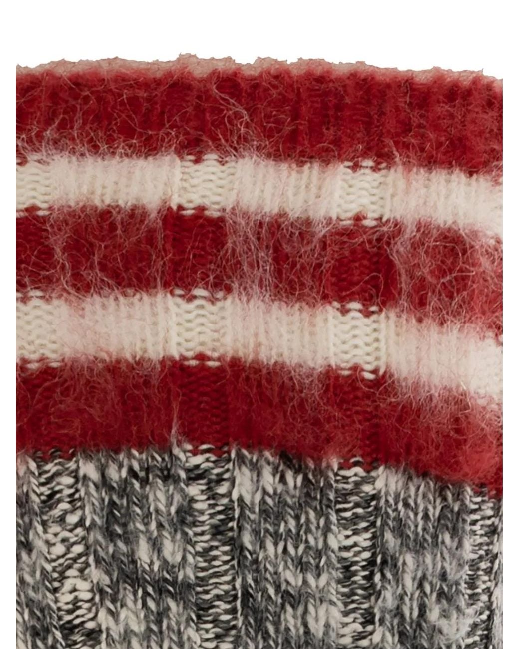 DSquared² Brown Striped Ribbed Socks for men