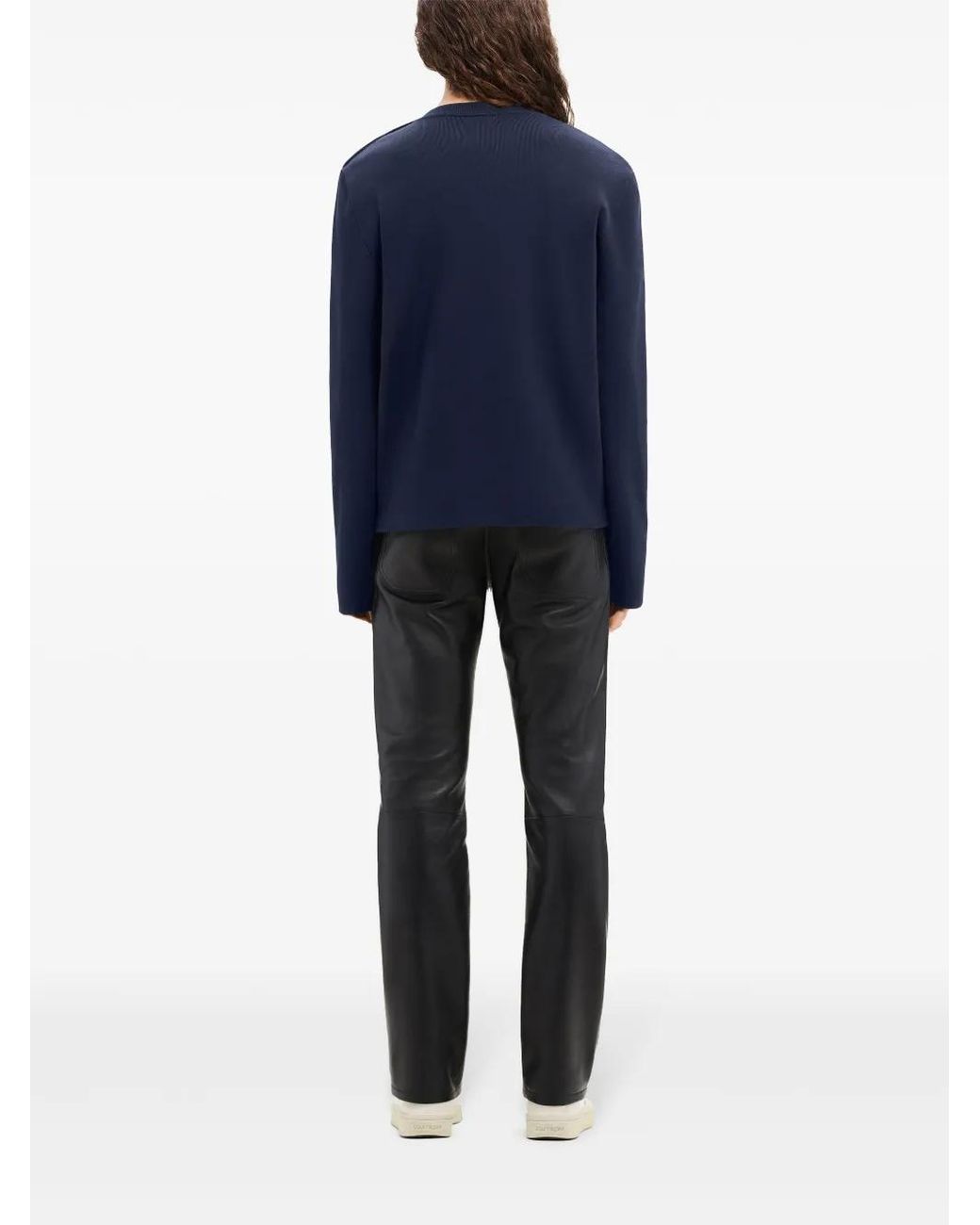 Courreges Blue Shoulder Snaps Sweater for men