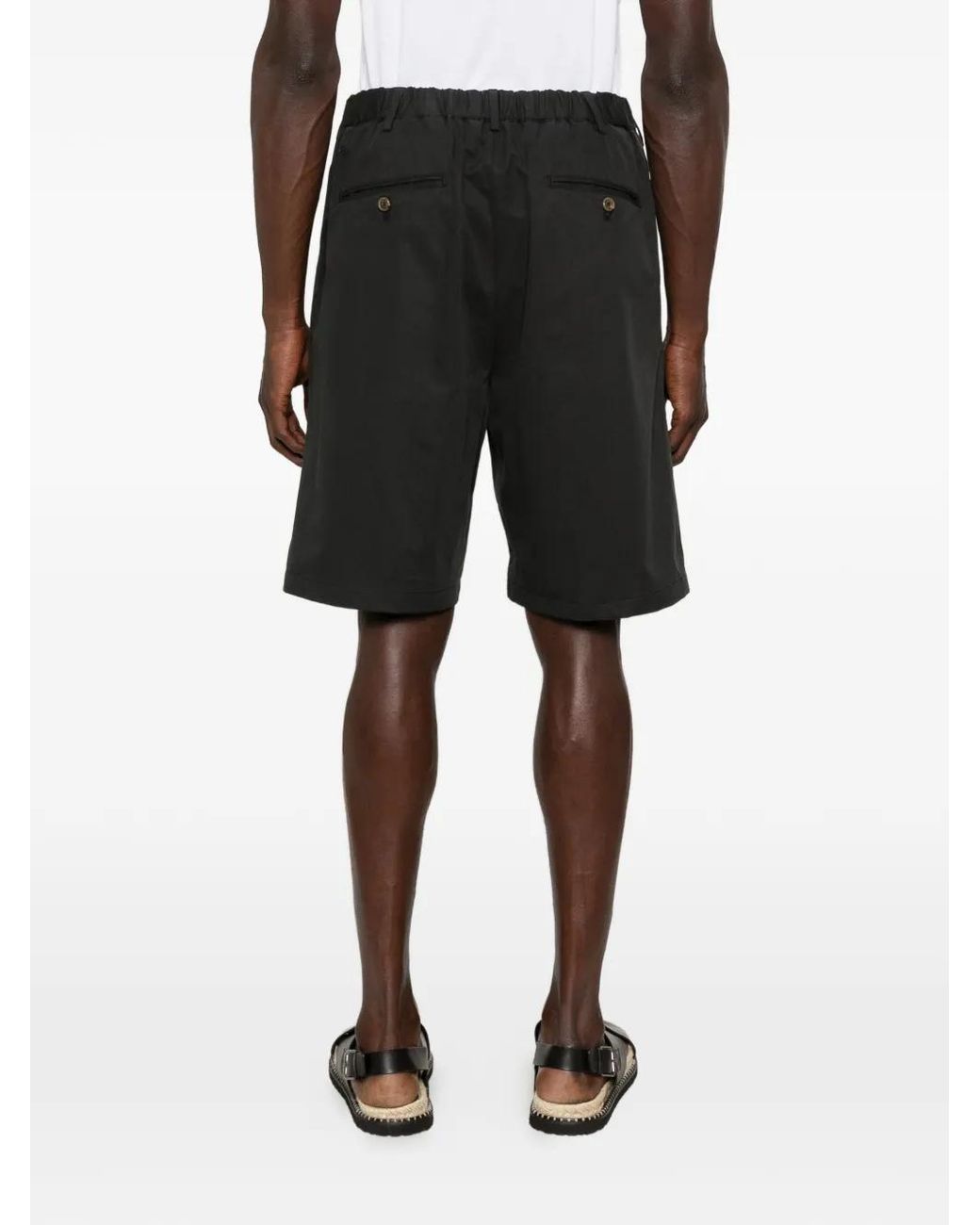 Myths Black Tailored Shorts for men