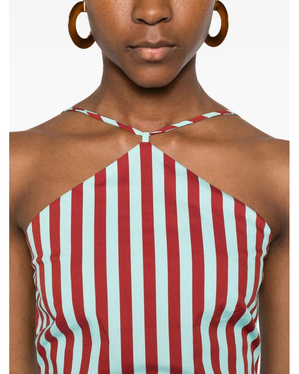 Simon Miller Red Tie-Detail Top