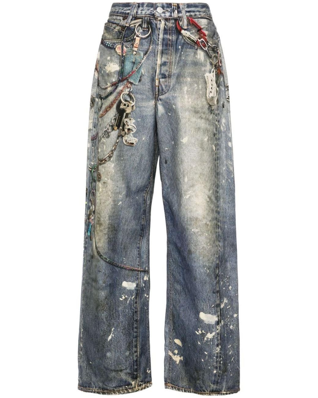 acnestudios keychainデニムパンツ Key-Chain Printed Denim by Acne Studios (2024)