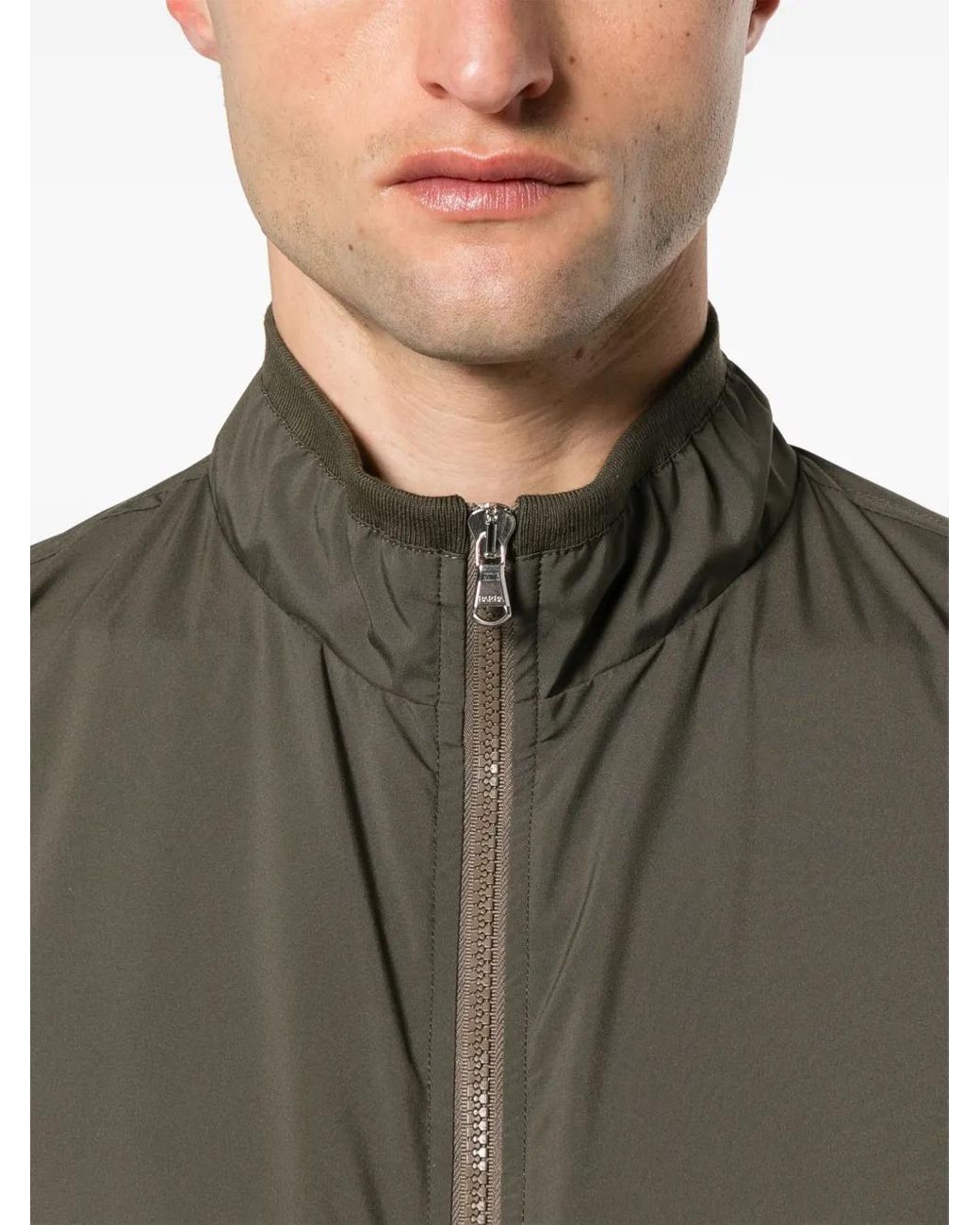 Barba Napoli Gray Fox Bomber Jacket for men