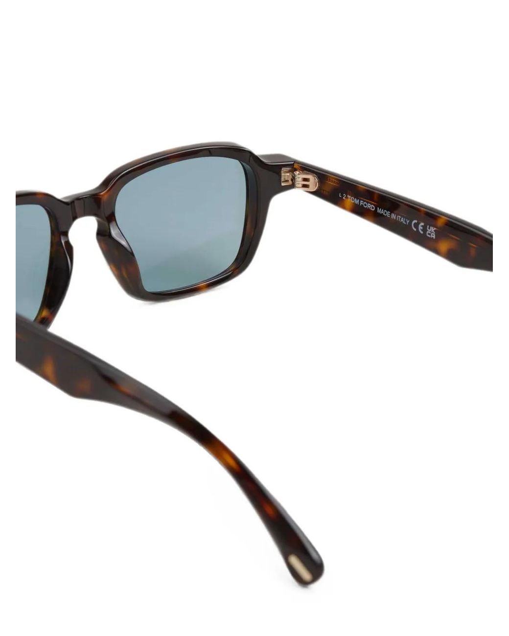 Tom Ford Gray Lunettes De Soleil Rectangulaires À Effet Écailles De Tortue for men