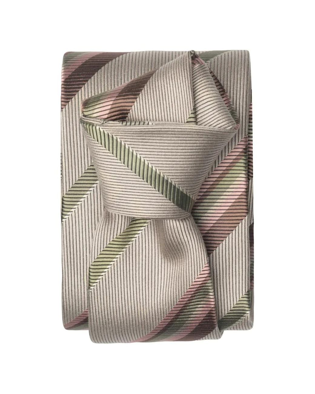 Elizabetta White Lugano Jacquard-Stripe Tie for men
