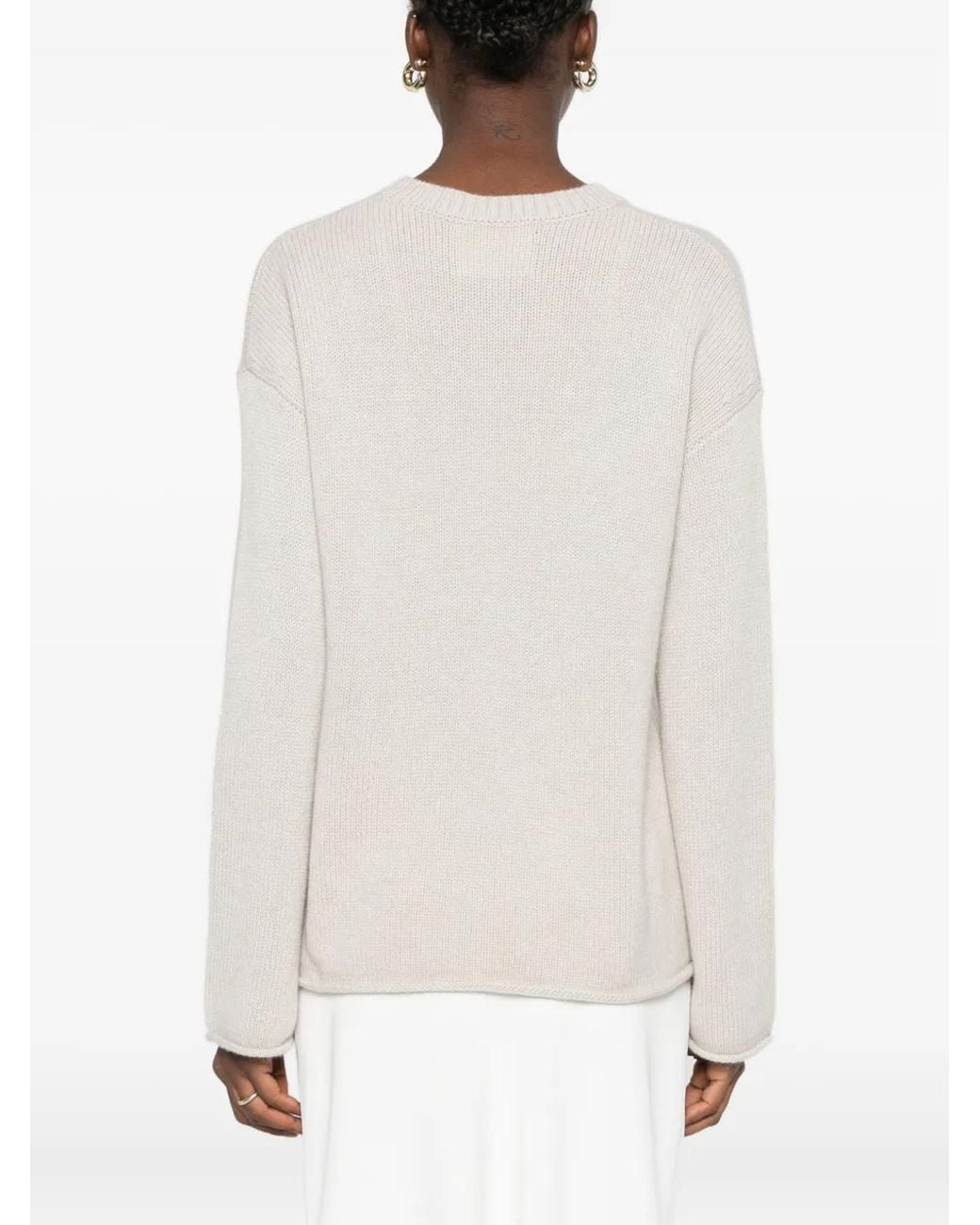 Lisa Yang Natural Kristy Crew Neck Sweater