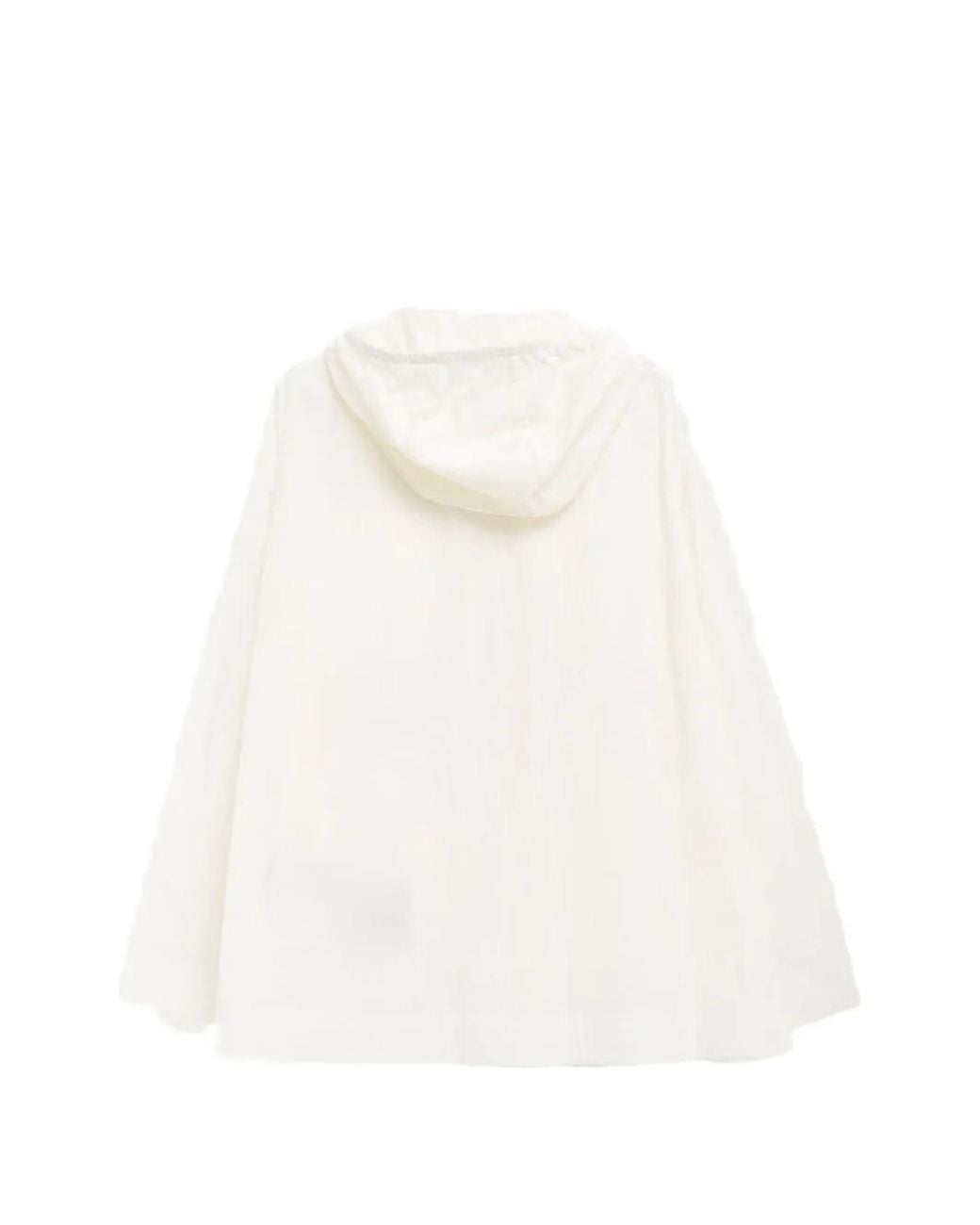 Moncler White Paletuvier Hooded Military Jacket