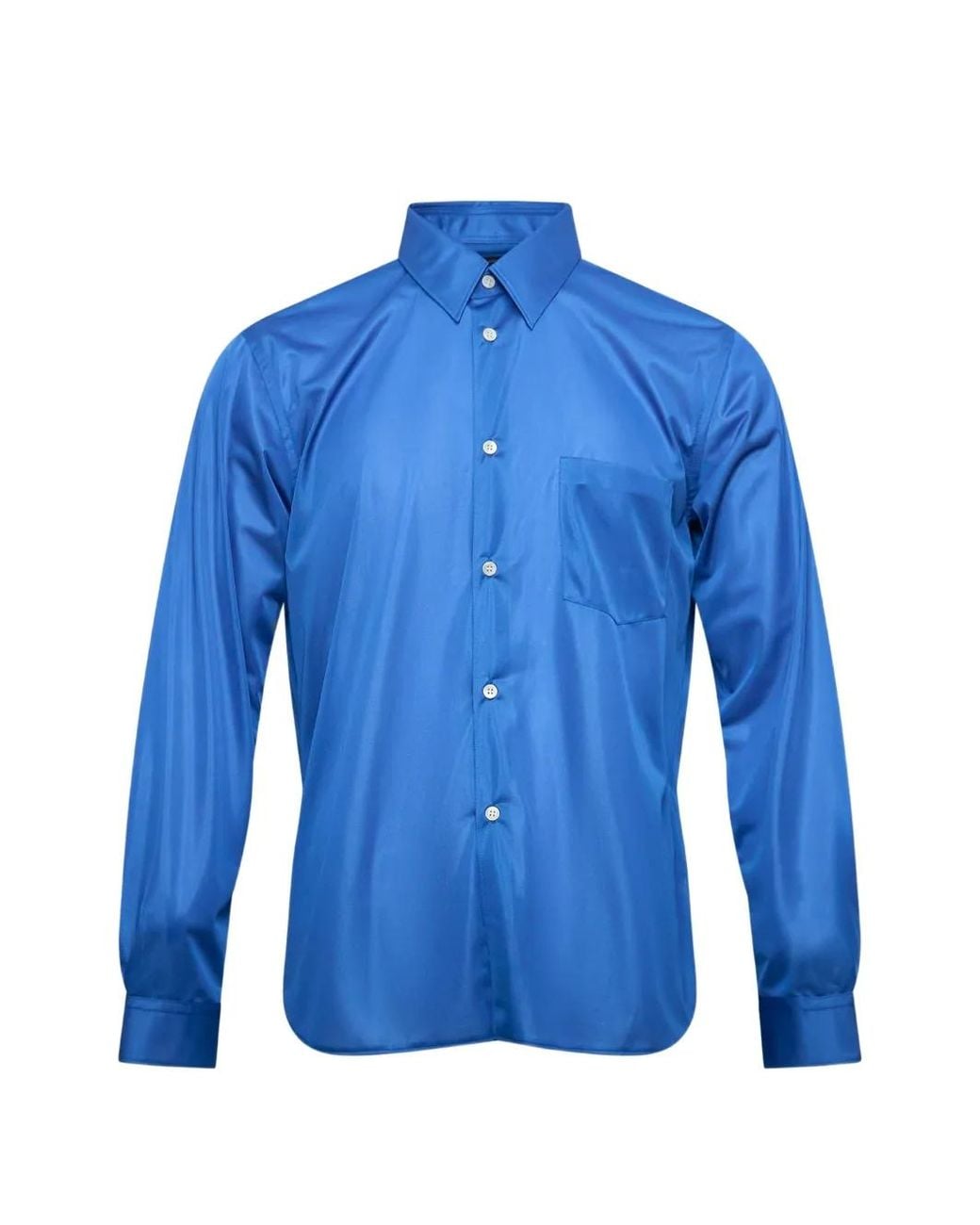 Comme des Garçons Blue Button-Up Chest-Pocket Shirt for men