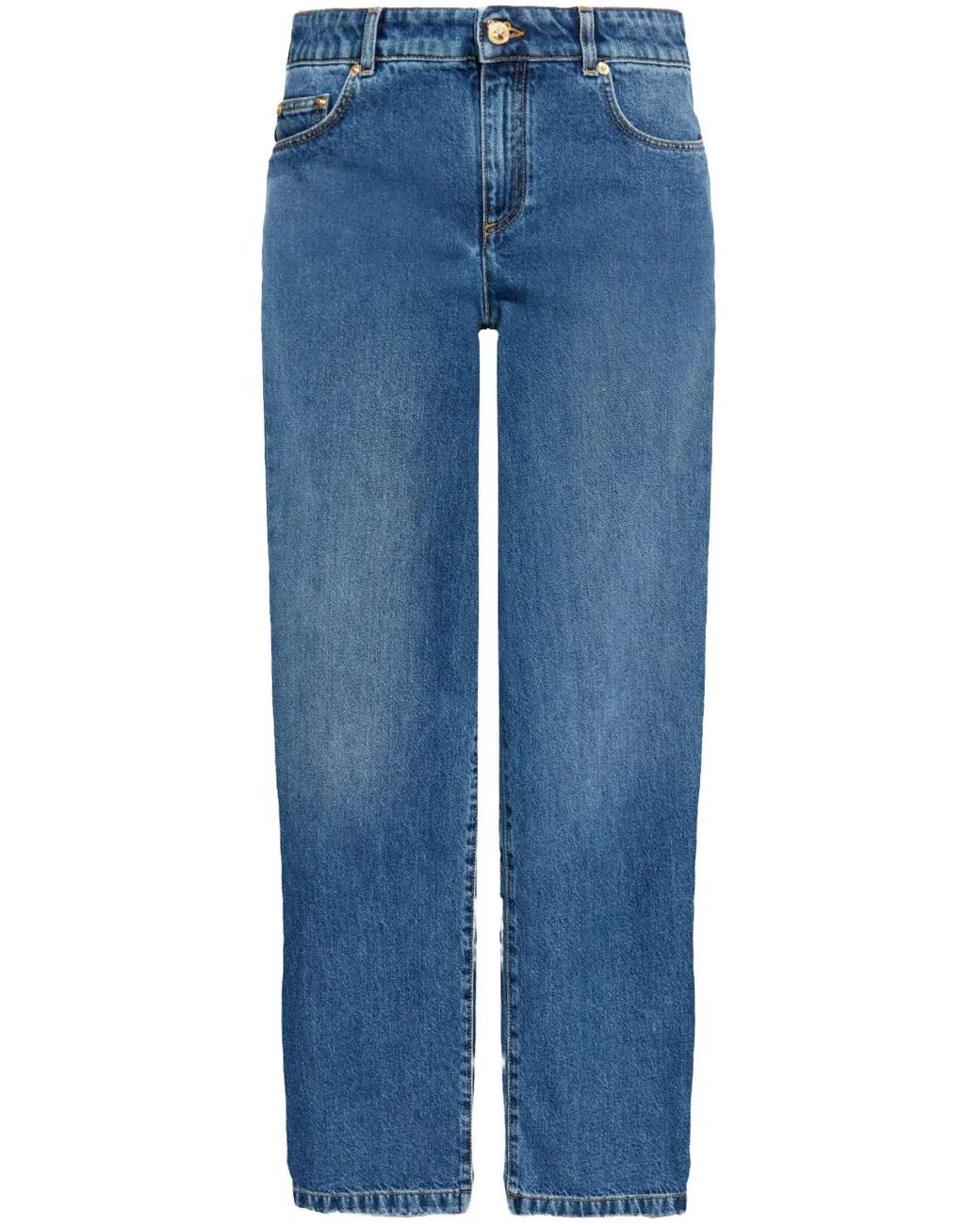 Moschino Blue Straight-Leg Jeans