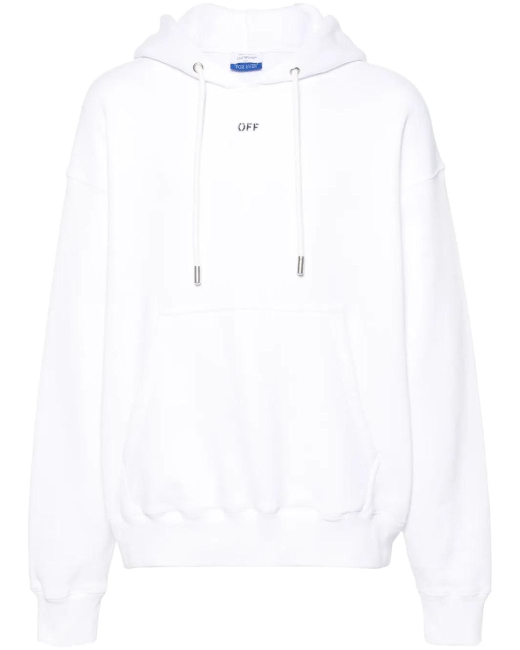 Off-White c/o Virgil Abloh White Logo-print Cotton Sweatshirt for men
