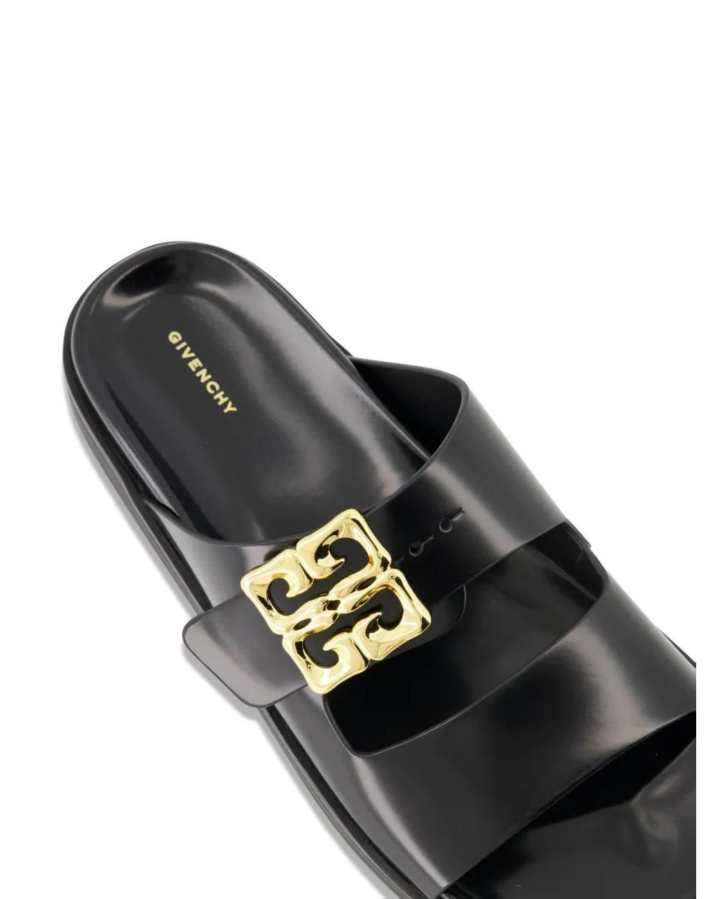 Givenchy Black Pantoletten Mit Logo-Schild