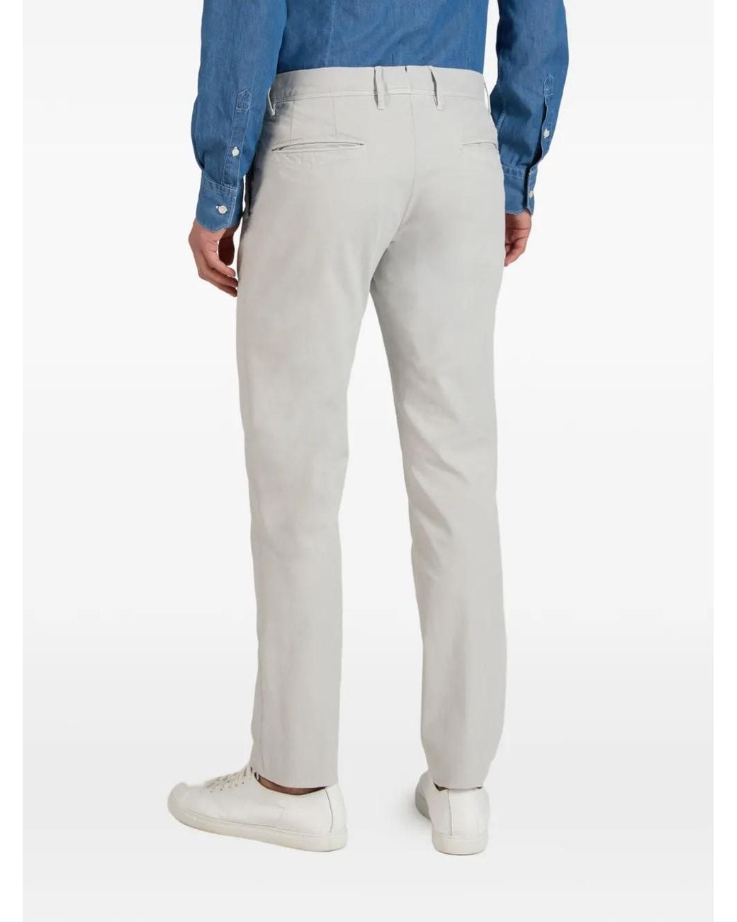 Incotex White Slim-Fit Chinos for men