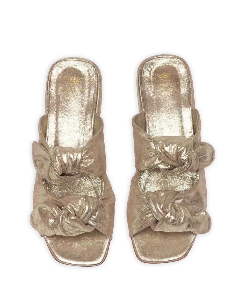 Officine Creative White Suki Knotted Leather Sandals