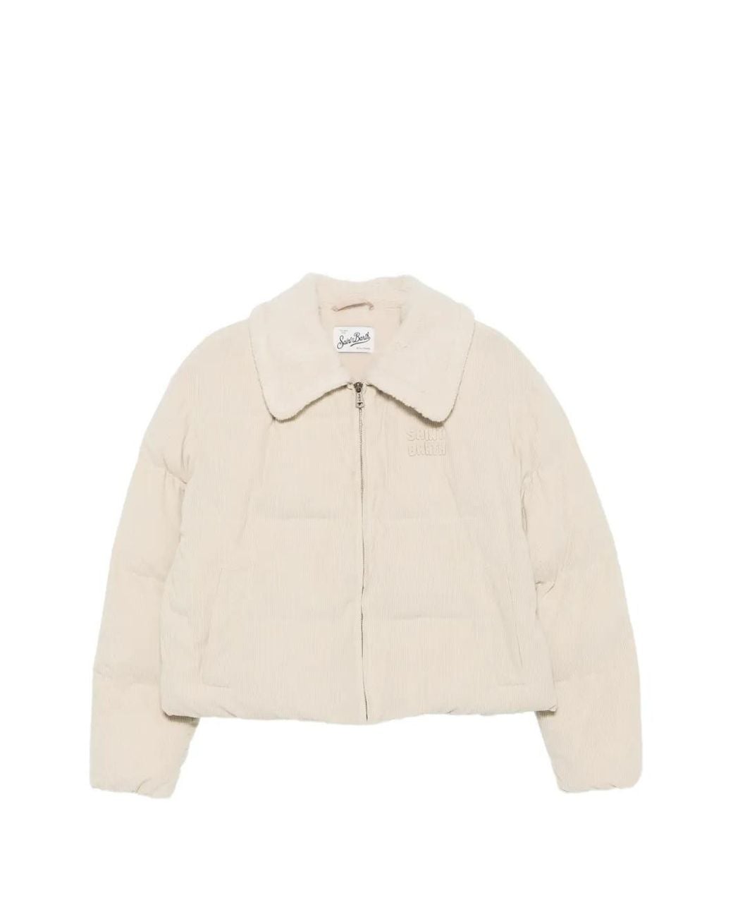 Mc2 Saint Barth Natural Sethi Corduroy-Effect Padded Jacket