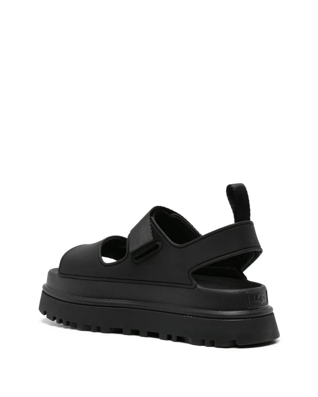 Ugg Black Platform Sandals 'Goldenglow'