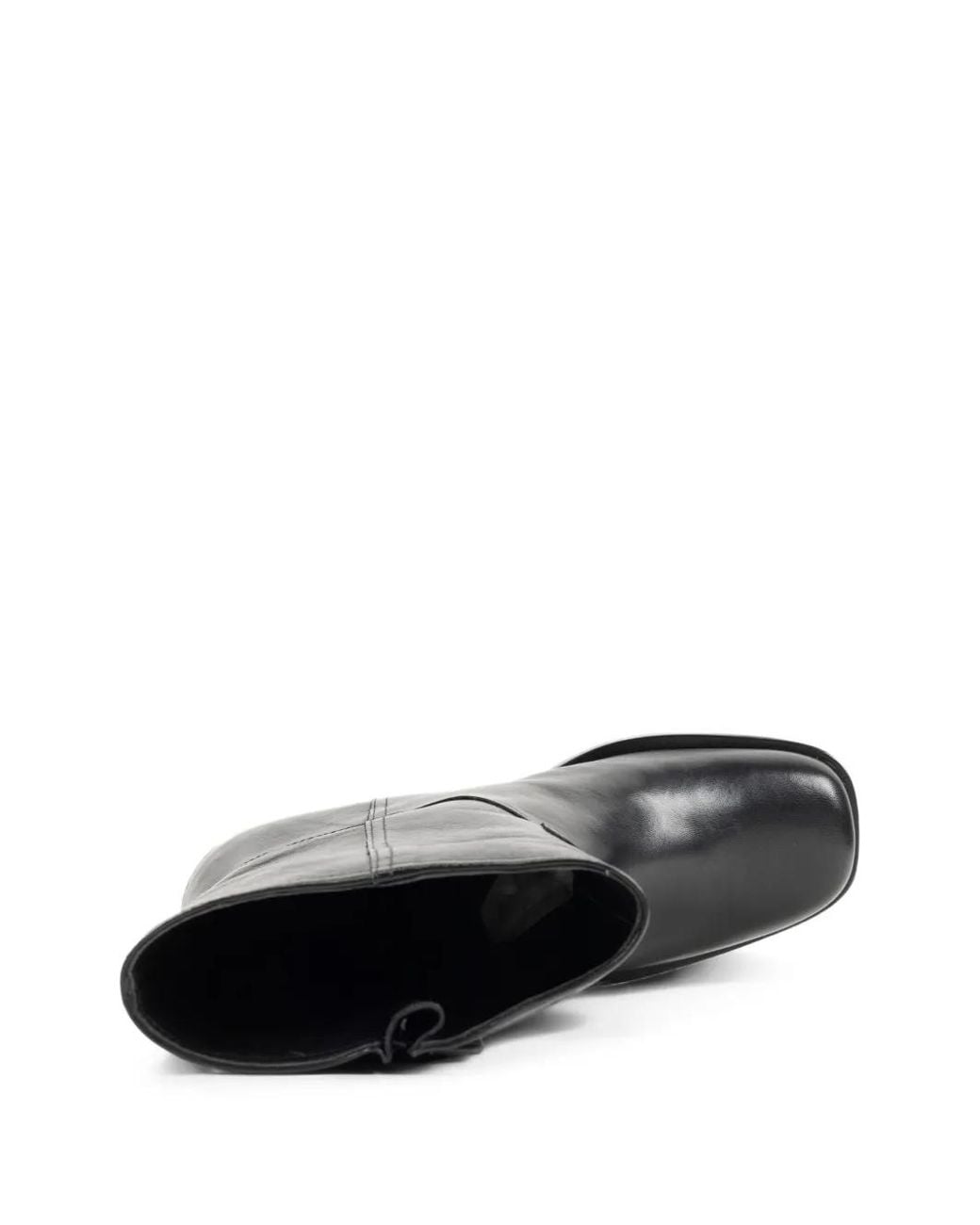 Staud Black Buckle-Detail Block-Heel Boots