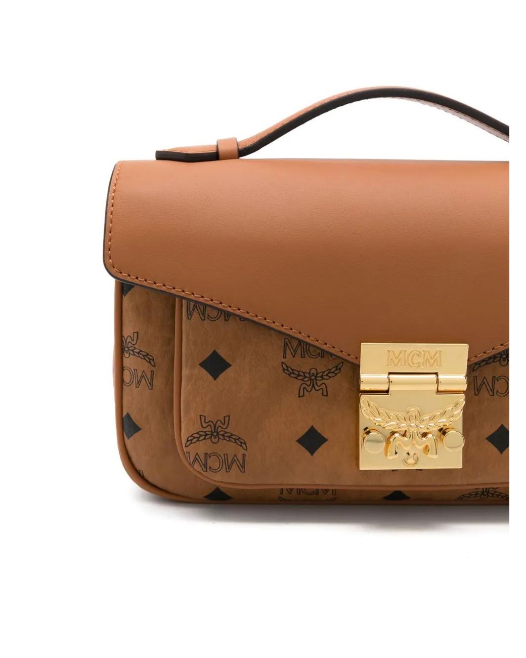 MCM Brown 'Tracy' Medium Shoulder Bag