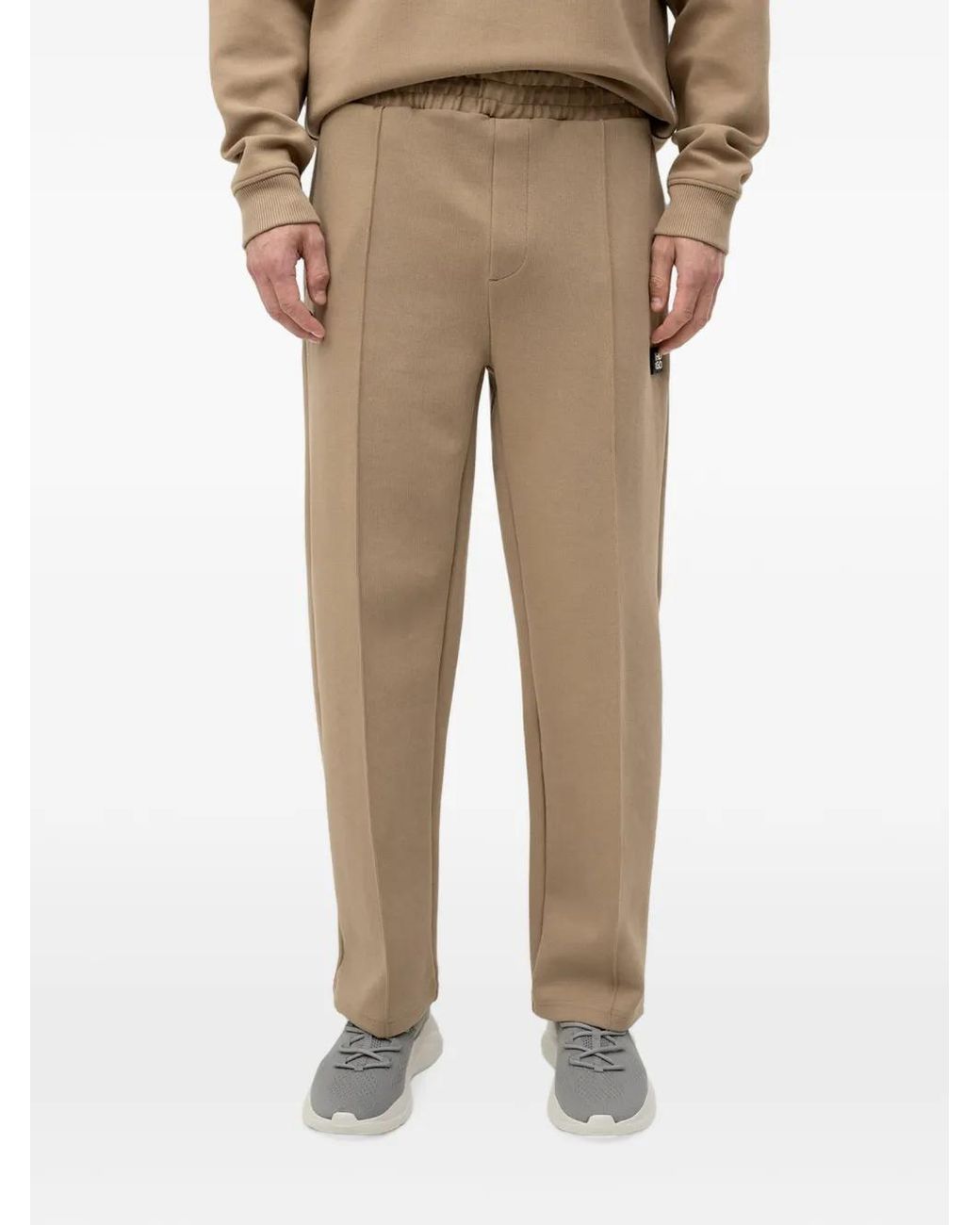 HUGO Natural Logo-Patch Track Pants for men