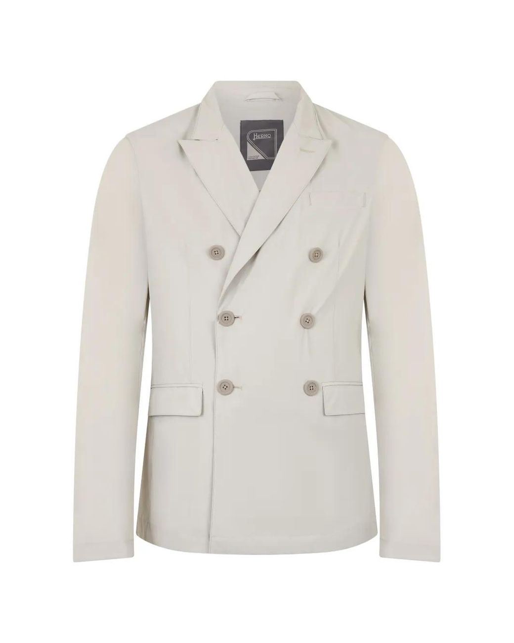 Herno White Double-Breasted Blazer for men