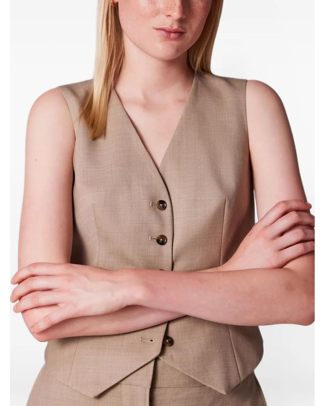 Paul Smith Natural Buttoned Waistcoat