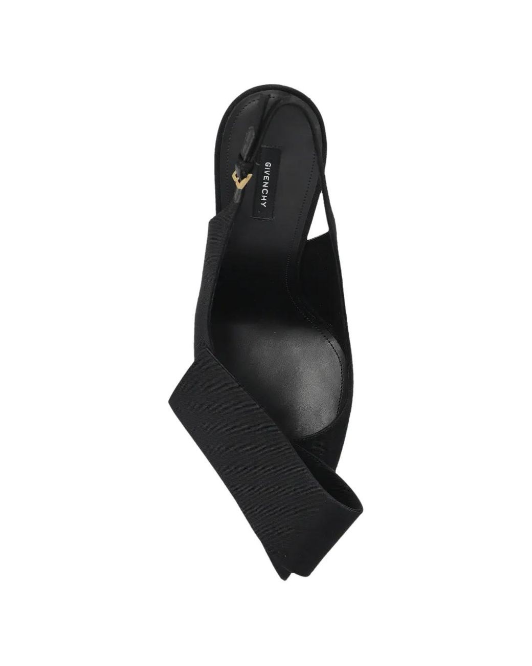 Givenchy Black Twisted Ribbon Moiré-Pumps