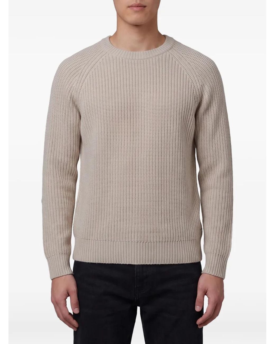Lisa Yang Gray Soren Ribbed-Knit Sweater for men