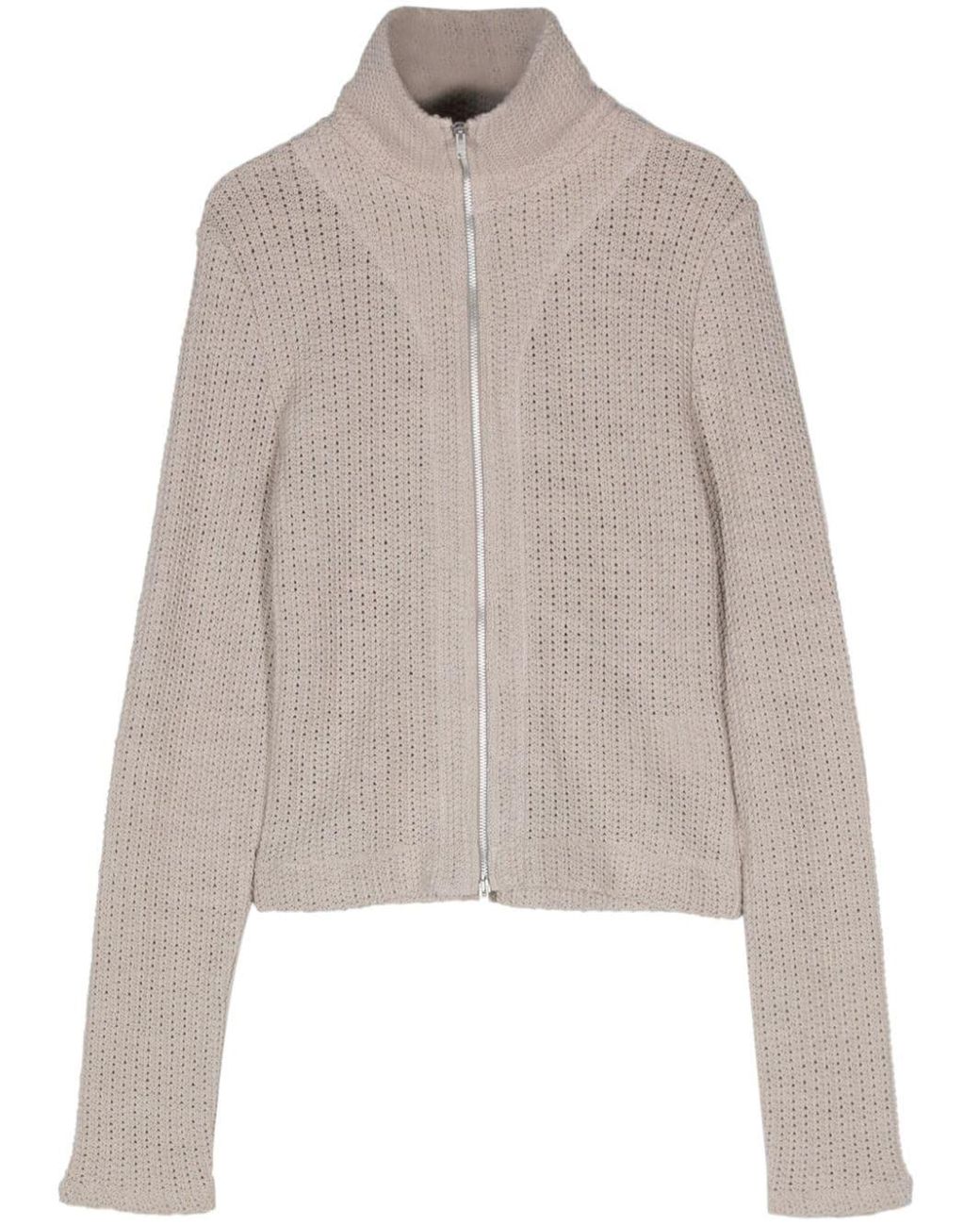 OUR LEGACY Mazzy fine ribbed cardigan - Neutrals