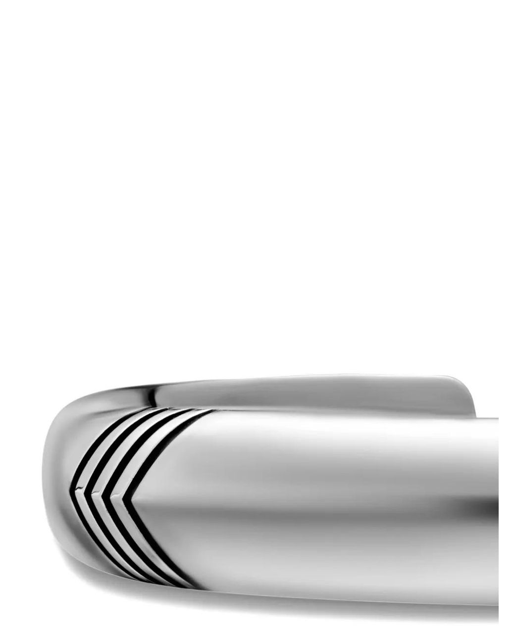 David Yurman White Chevron Bold Cuff Bracelet for men