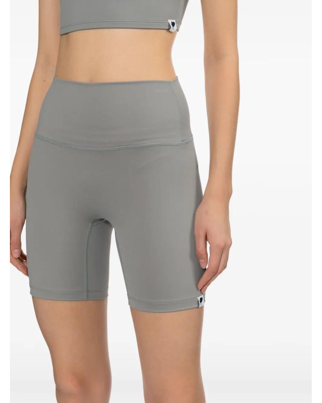 AAPE BY A BATHING AP Gray Logo-Patched Shorts