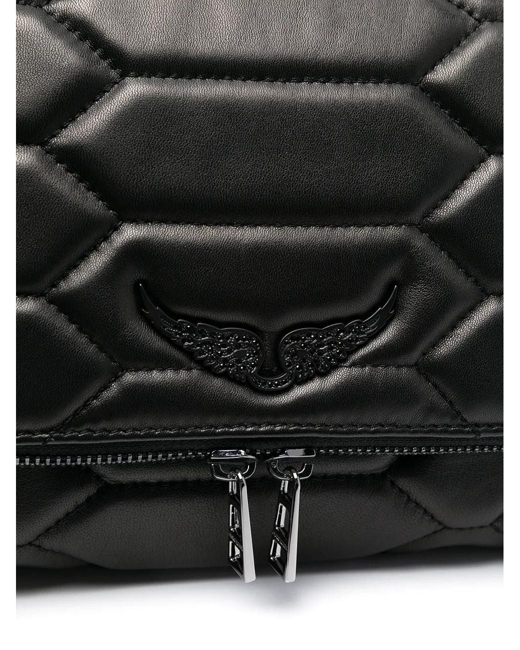 Zadig & Voltaire Black Xl Rocky Scale Bag