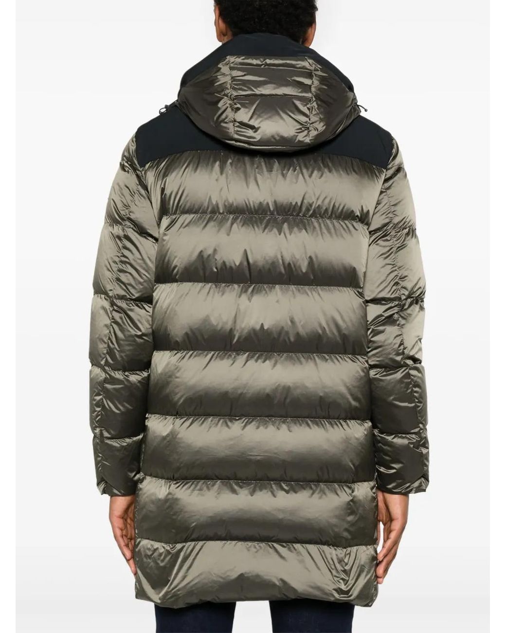 Paul & Shark Black Hooded Padded Parka for men