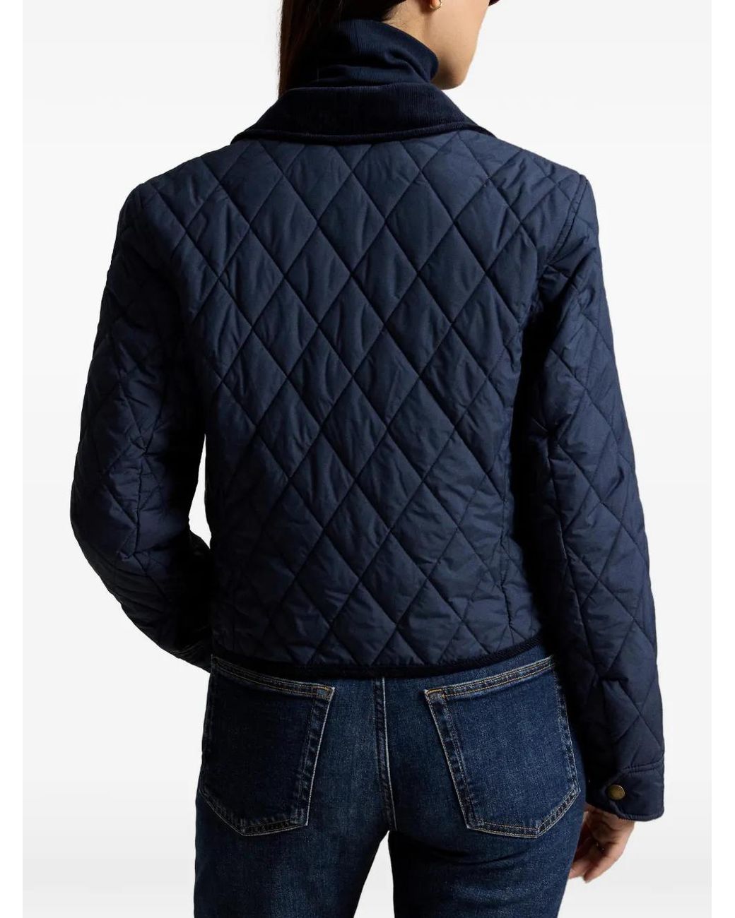 Polo Ralph Lauren Blue Double-Breasted Quilted Jacket