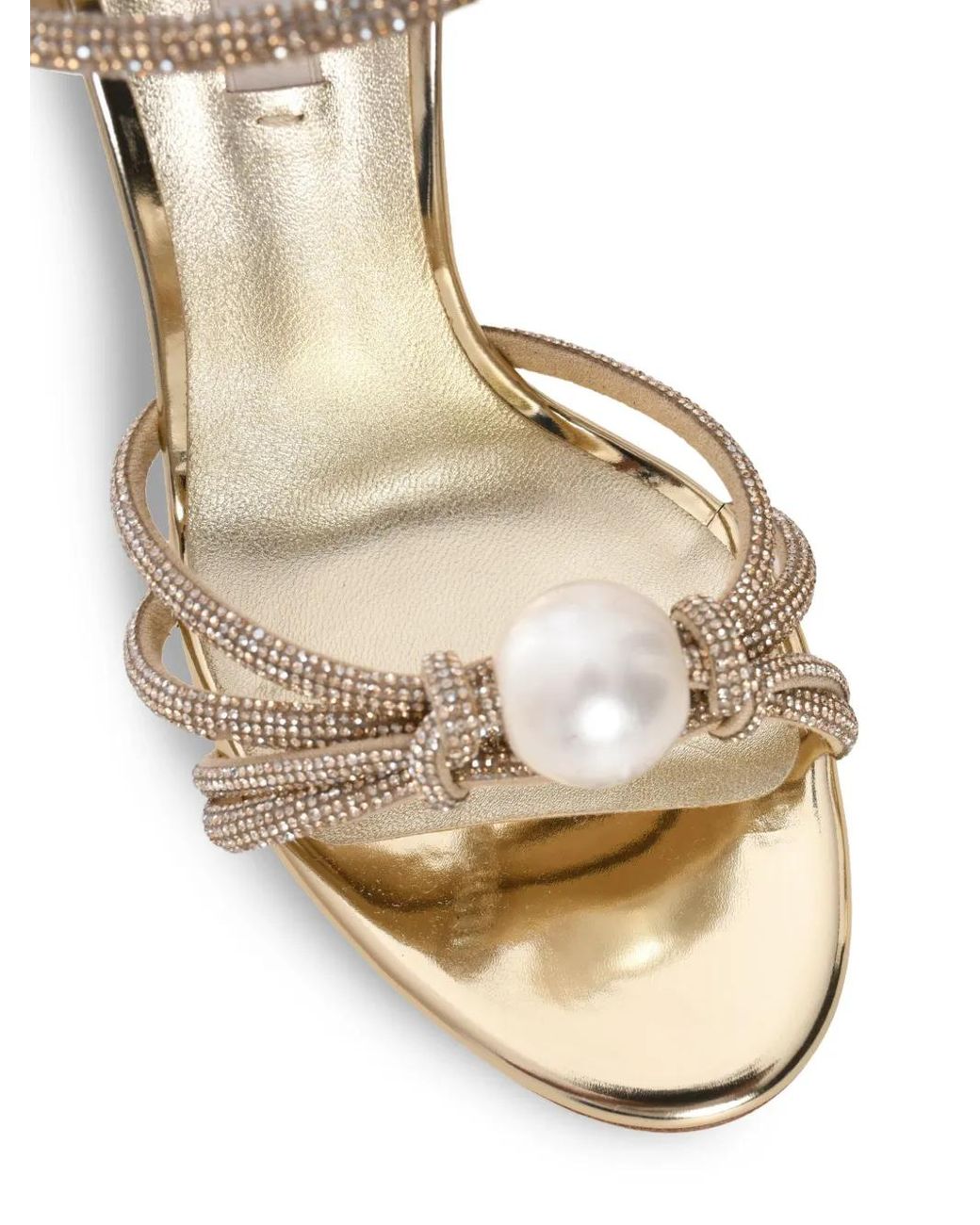 Casadei Metallic 100Mm Julia Labuan Sandals