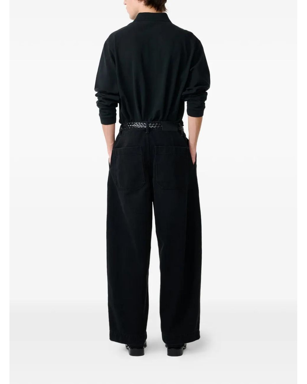 Studio Nicholson Black Ozero Polo Shirt for men