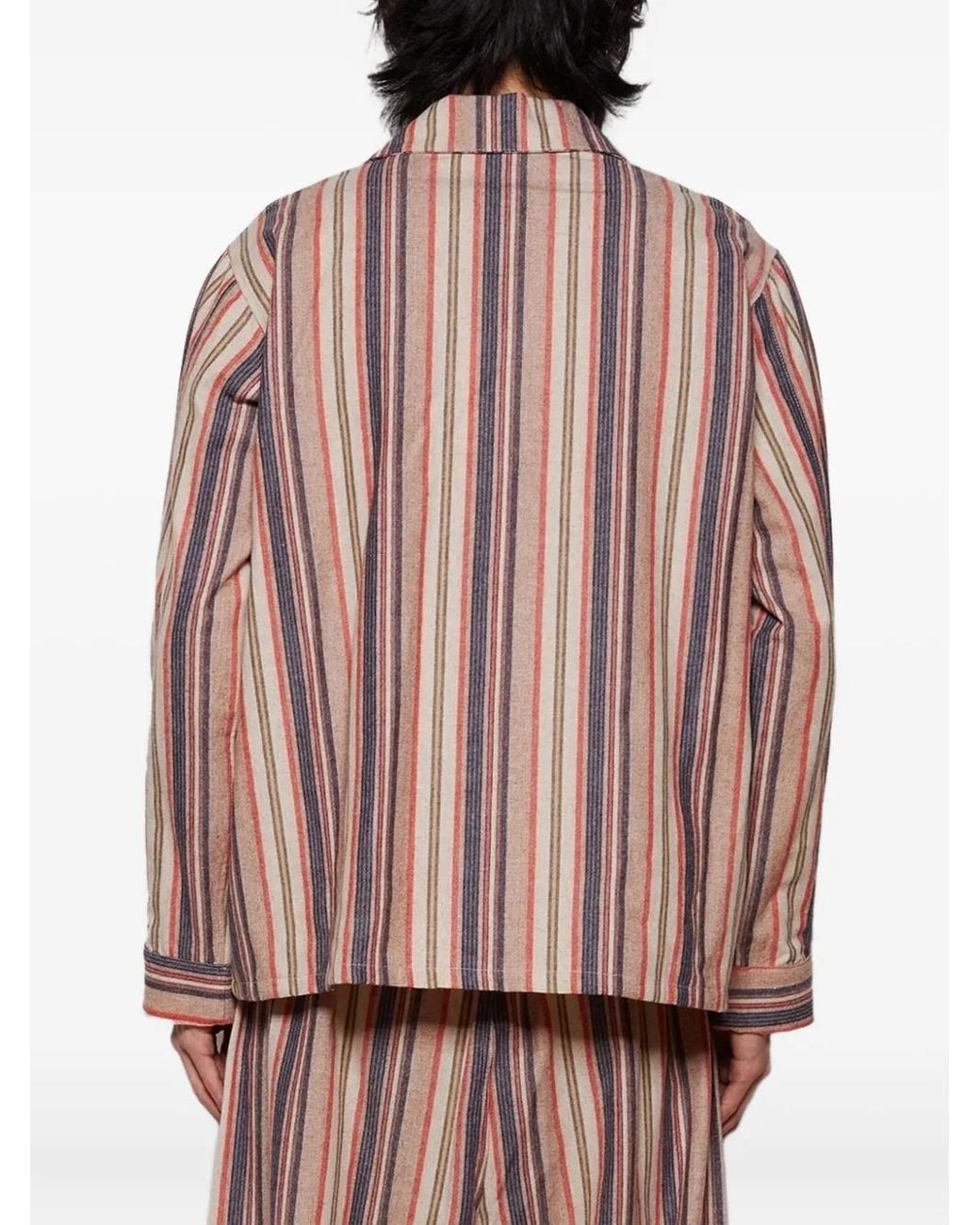 Camisa con bolsillo a rayas The Elder Statesman de hombre de color Pink