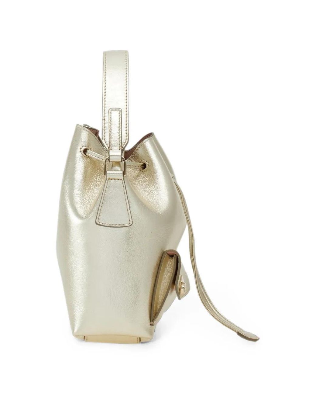 Ferragamo White Multipocket Bucket Bag