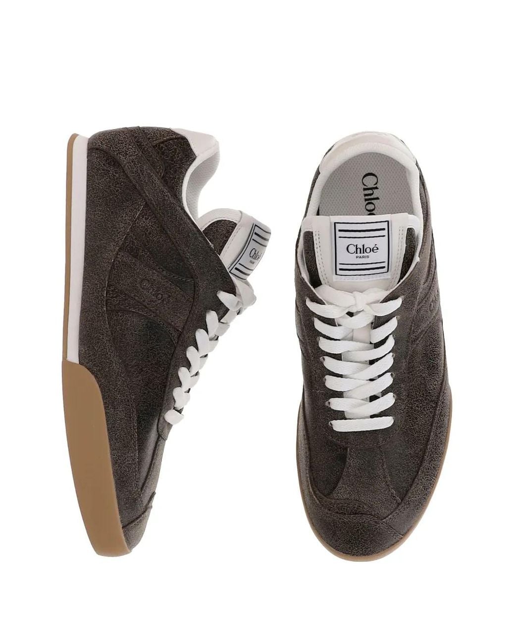 Chloé Brown Kick Sneakers
