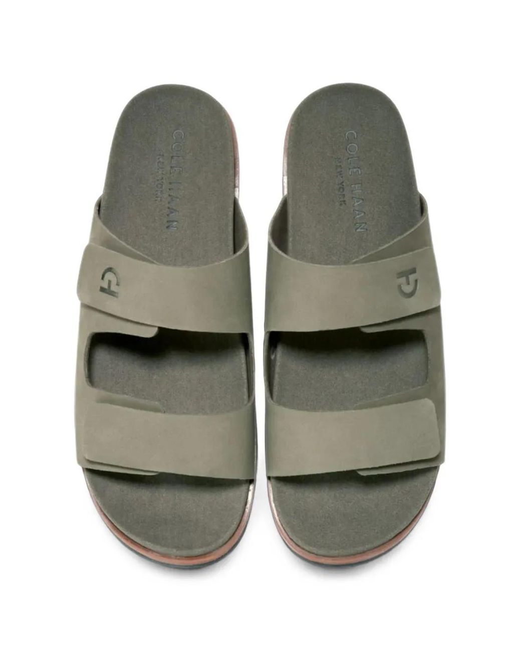 Cole Haan Green Two-Strap Sandals for men